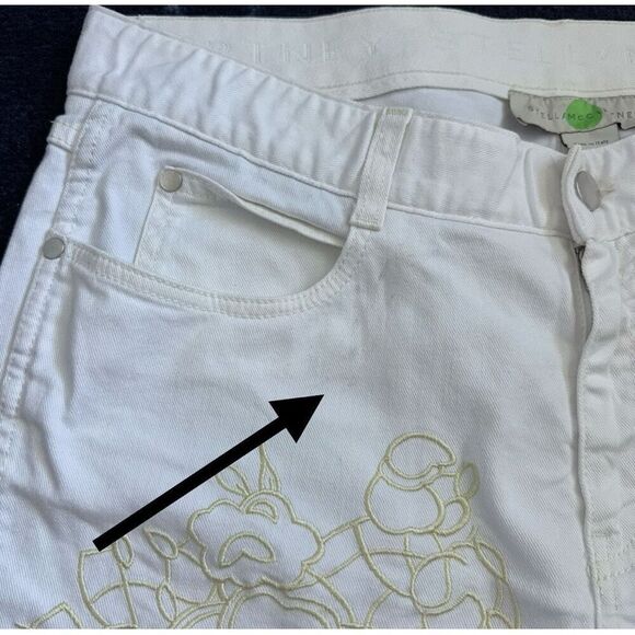 Stella McCartney Gold Patchwork Embroidery Boyfriend Jeans 31 - Picture 7 of 15